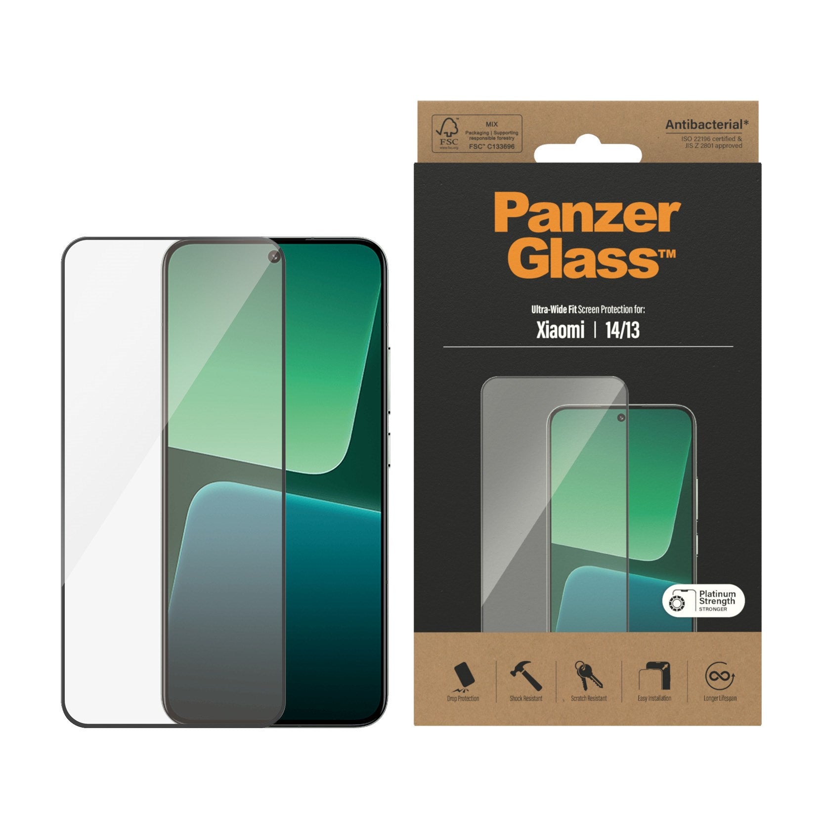 PanzerGlass® Displayschutz Xiaomi 14| 13 | Ultra-Wide Fit